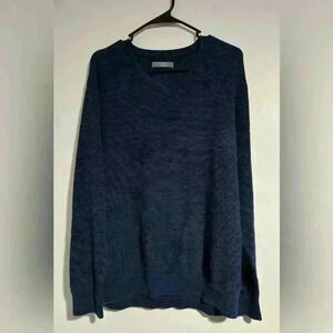 Men’s XL Denver Hayes v neck sweater, Navy blue EUC